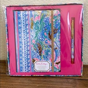 SOLD lilly Pulitzer journal with pen mermaids cove